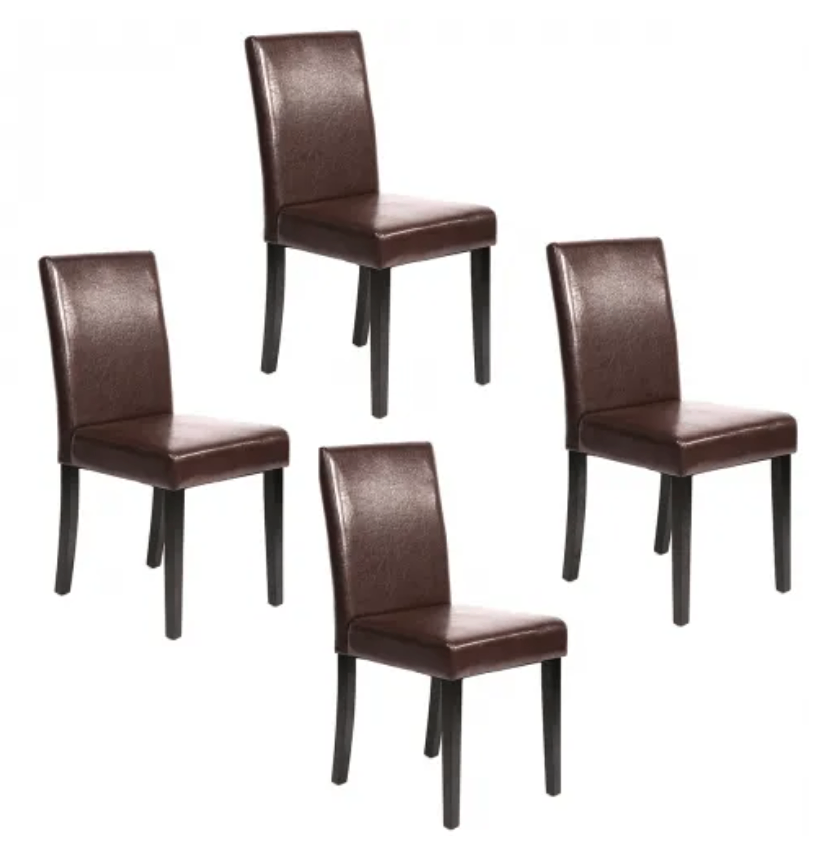 PU Leather Dining Chairs $180 Set of 4 🪑 Brand New - photo 3