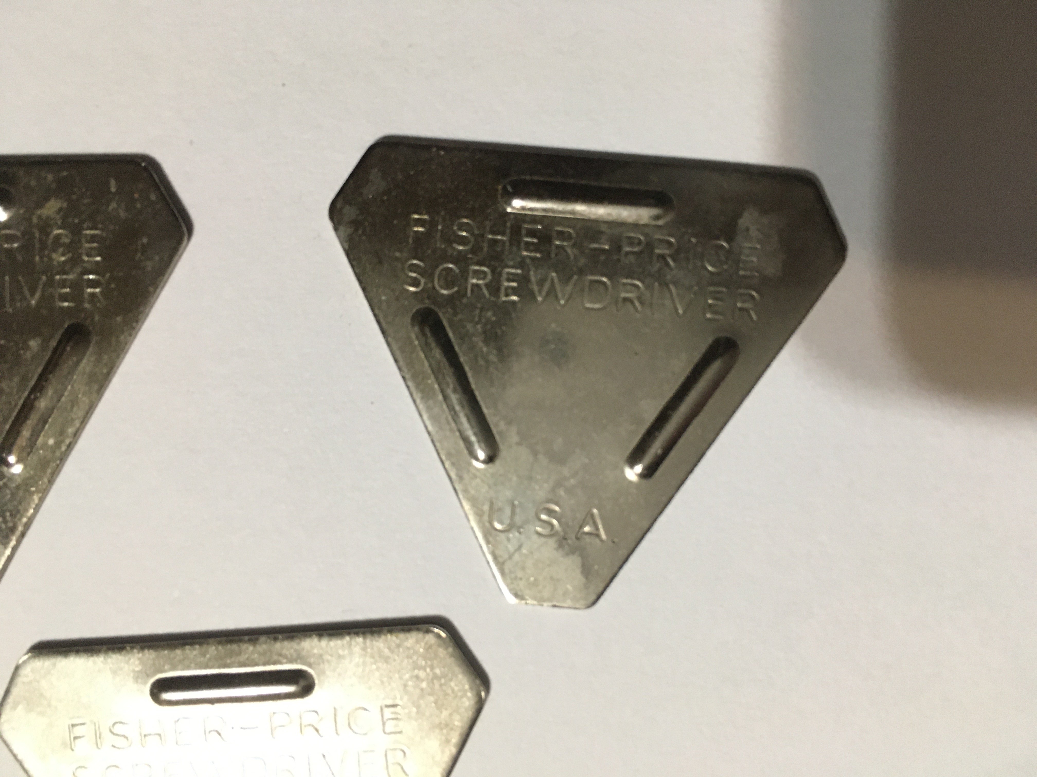 LOT OF 3 FISHER PRICE SCREWDRIVER ORIGINAL TOY ASSEMBLY TOOL - photo 3
