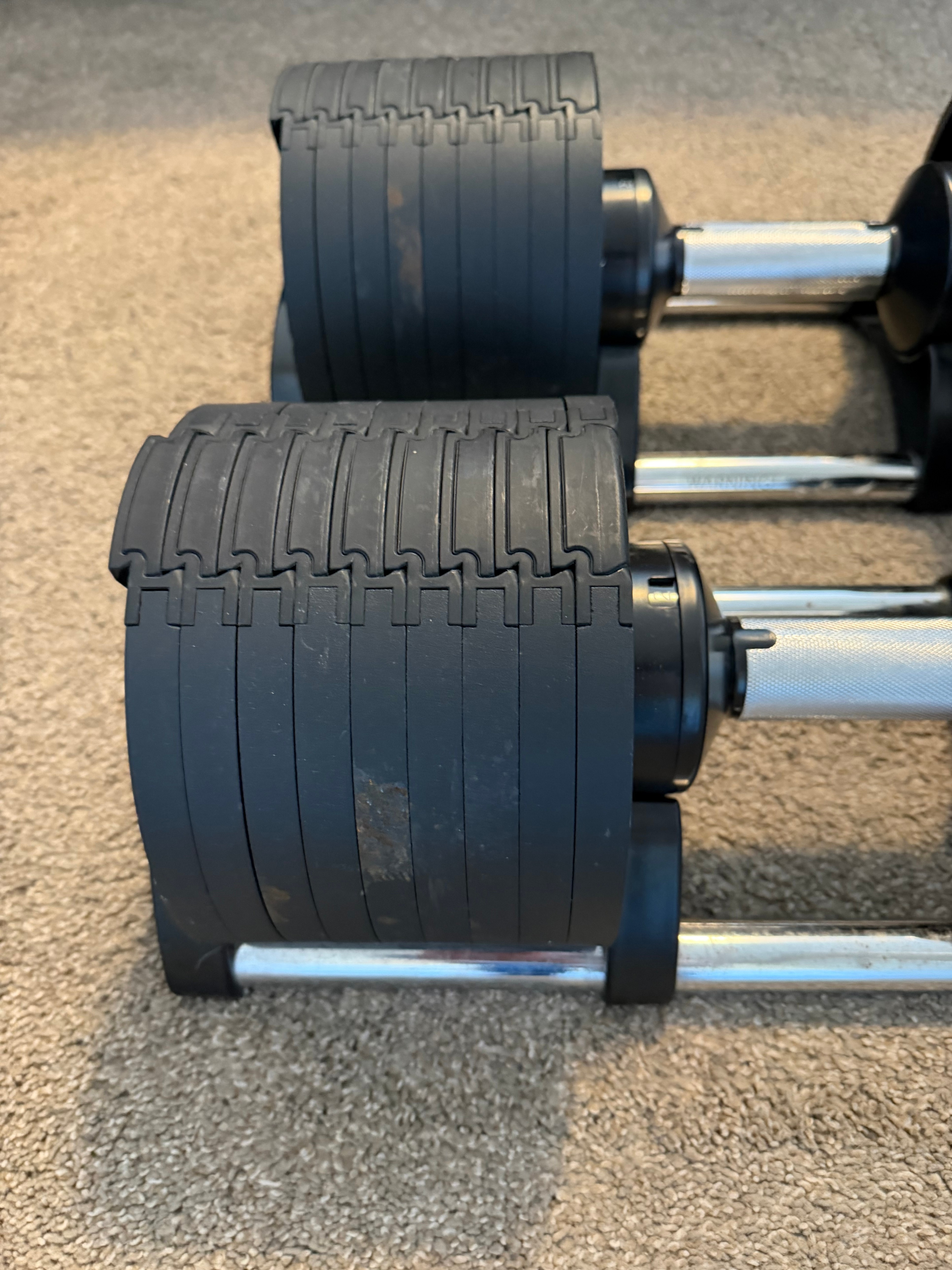 32kg / 70lb Adjustable Dumbbell Set with Base Cradles - photo 3