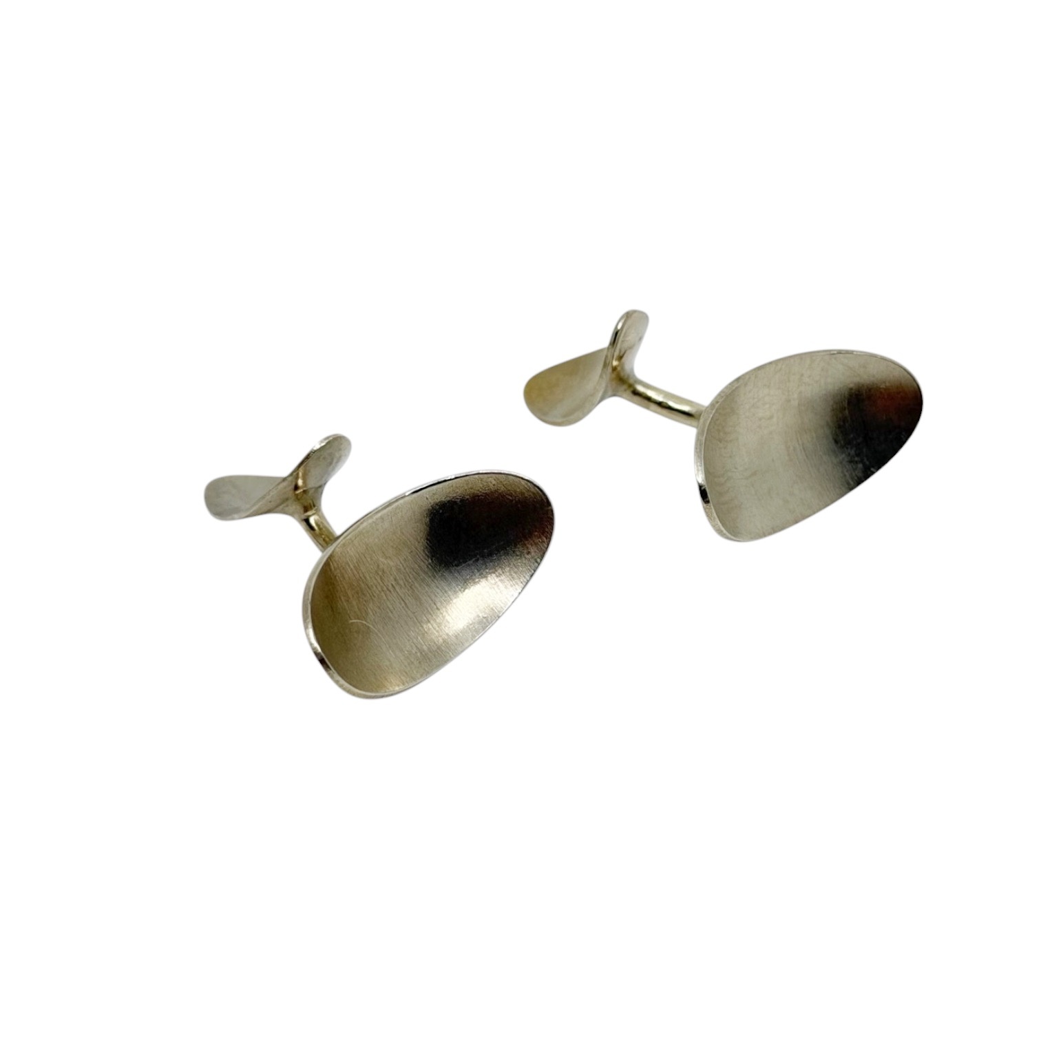 Mid Century sterling silver cufflinks