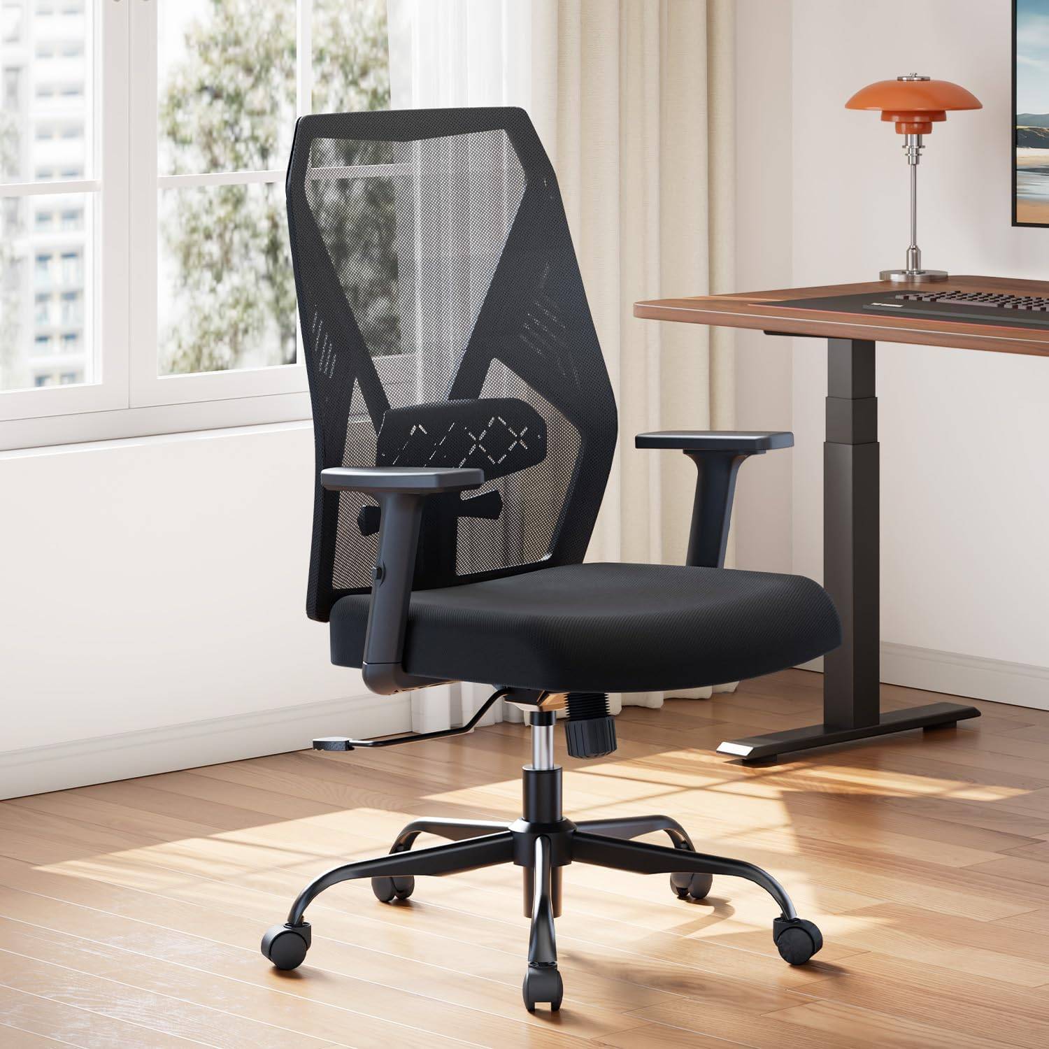 Ergonomic Office Chair, Lumbar Support 10-Level Armrest - photo 3