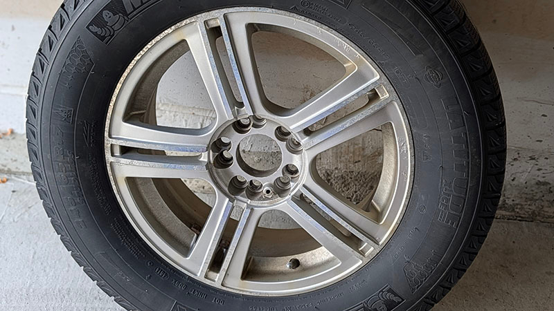 4 Alloy Wheels with Michelin Winter Tires – 245/65R17 - photo 3
