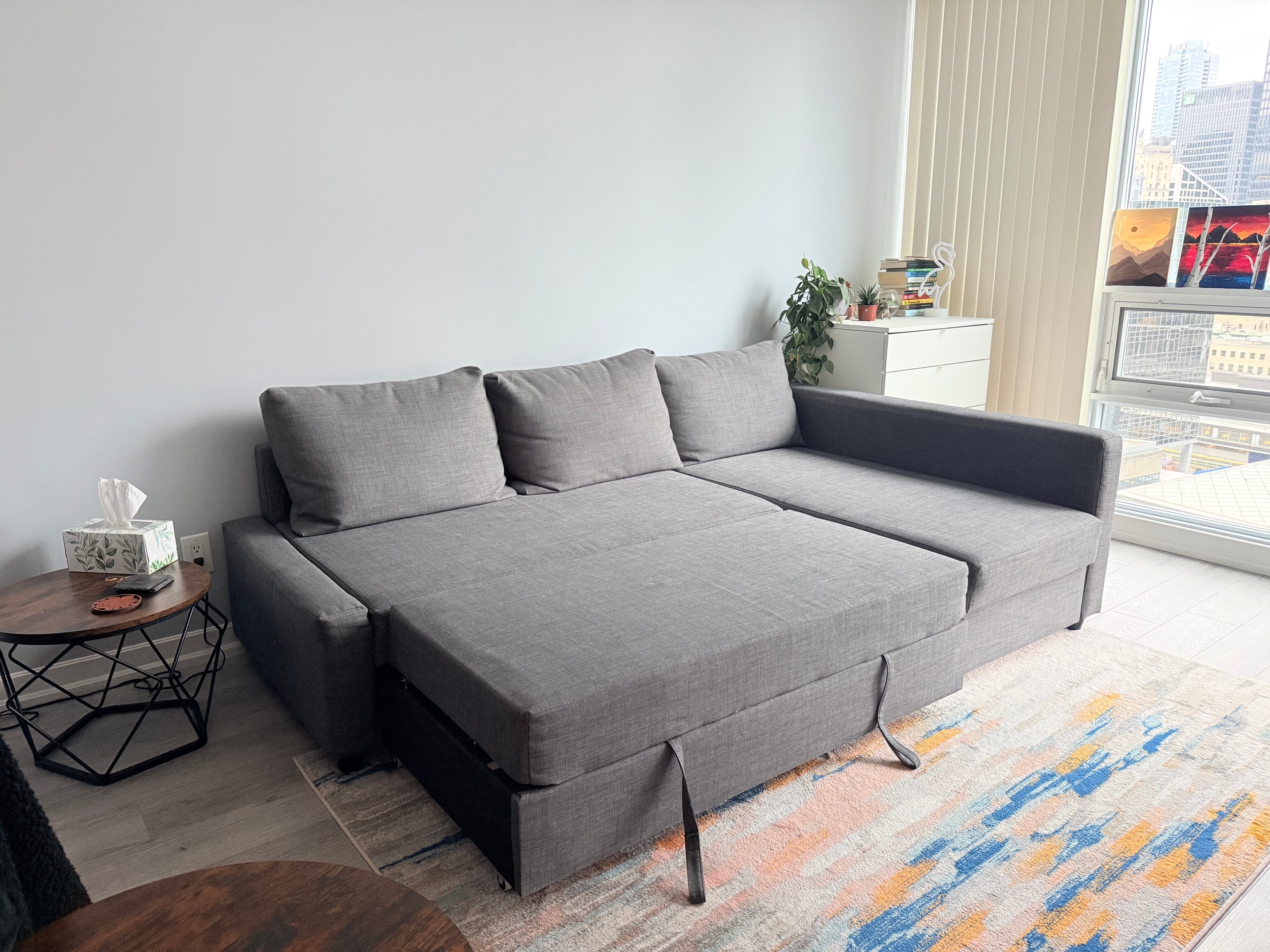 [Moving out sale] IKEA FRIHETEN Corner sofa-bed with storage - photo 5