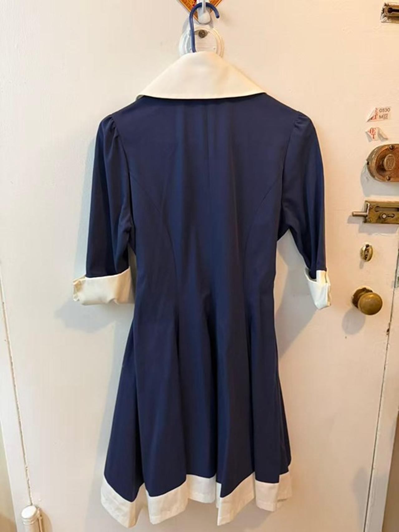 Atelier Boz Carol OP Navy Sailor Collar Dress - Size S - photo 3