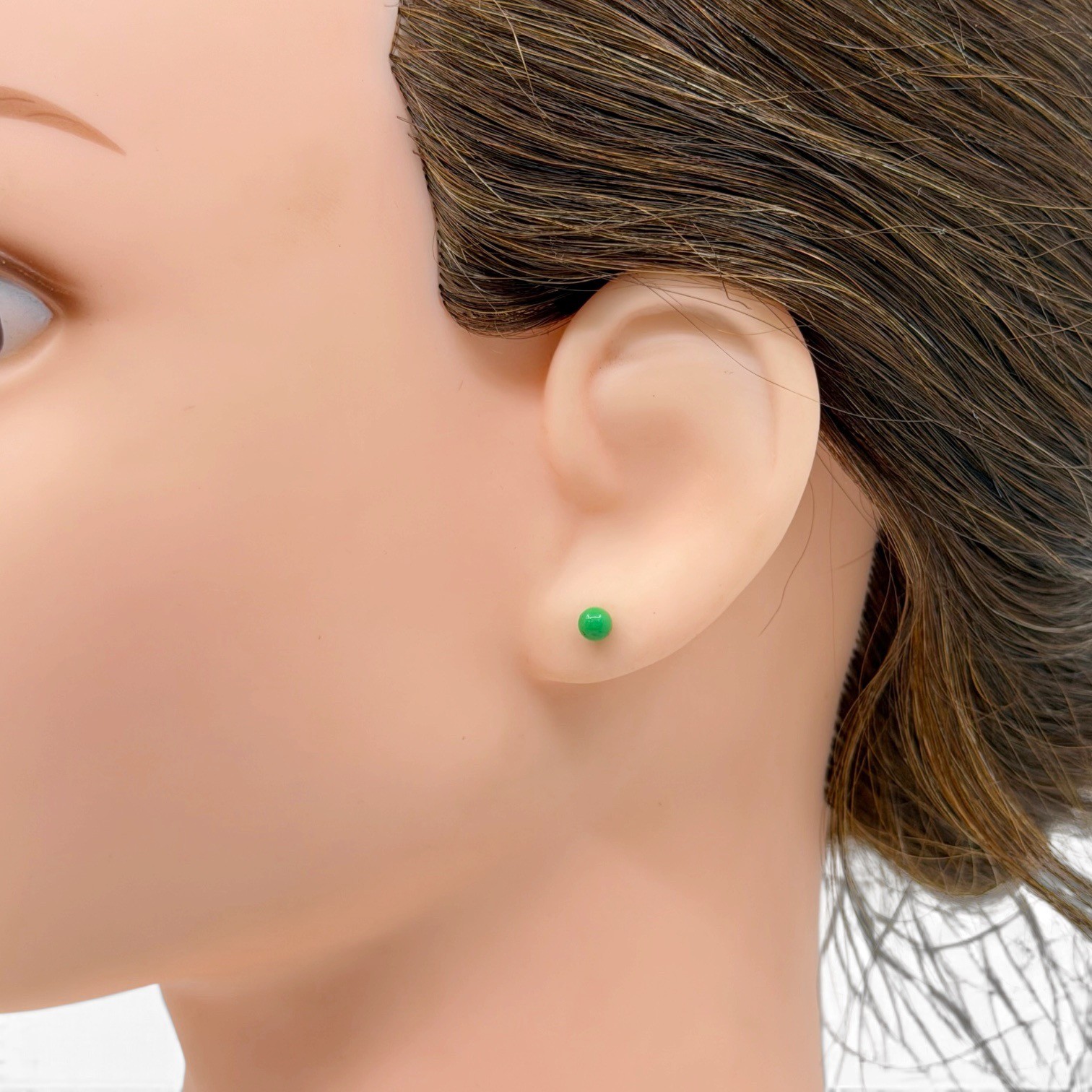 Sterling silver lucite stud earrings - GM1030 - photo 4