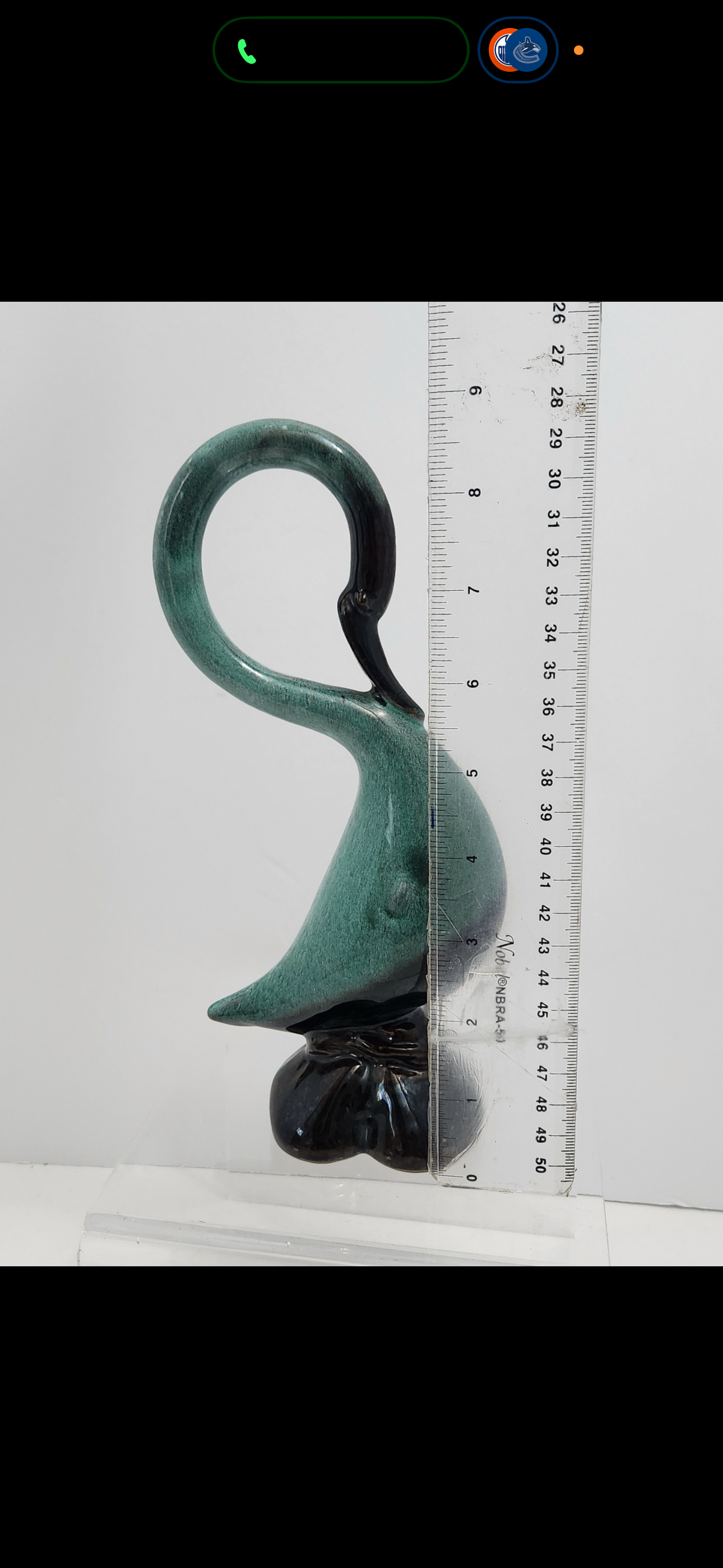 Vintage Ceramic GLAZED Swan Figurine - photo 4