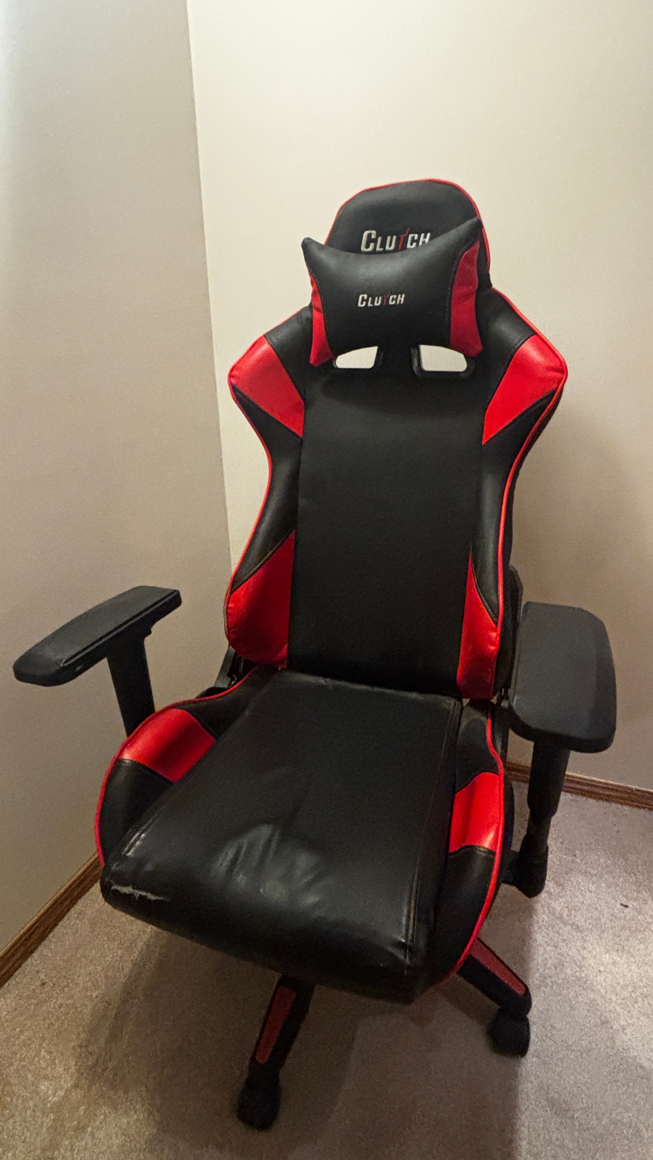 Clutch Gaming Chair Black and Red