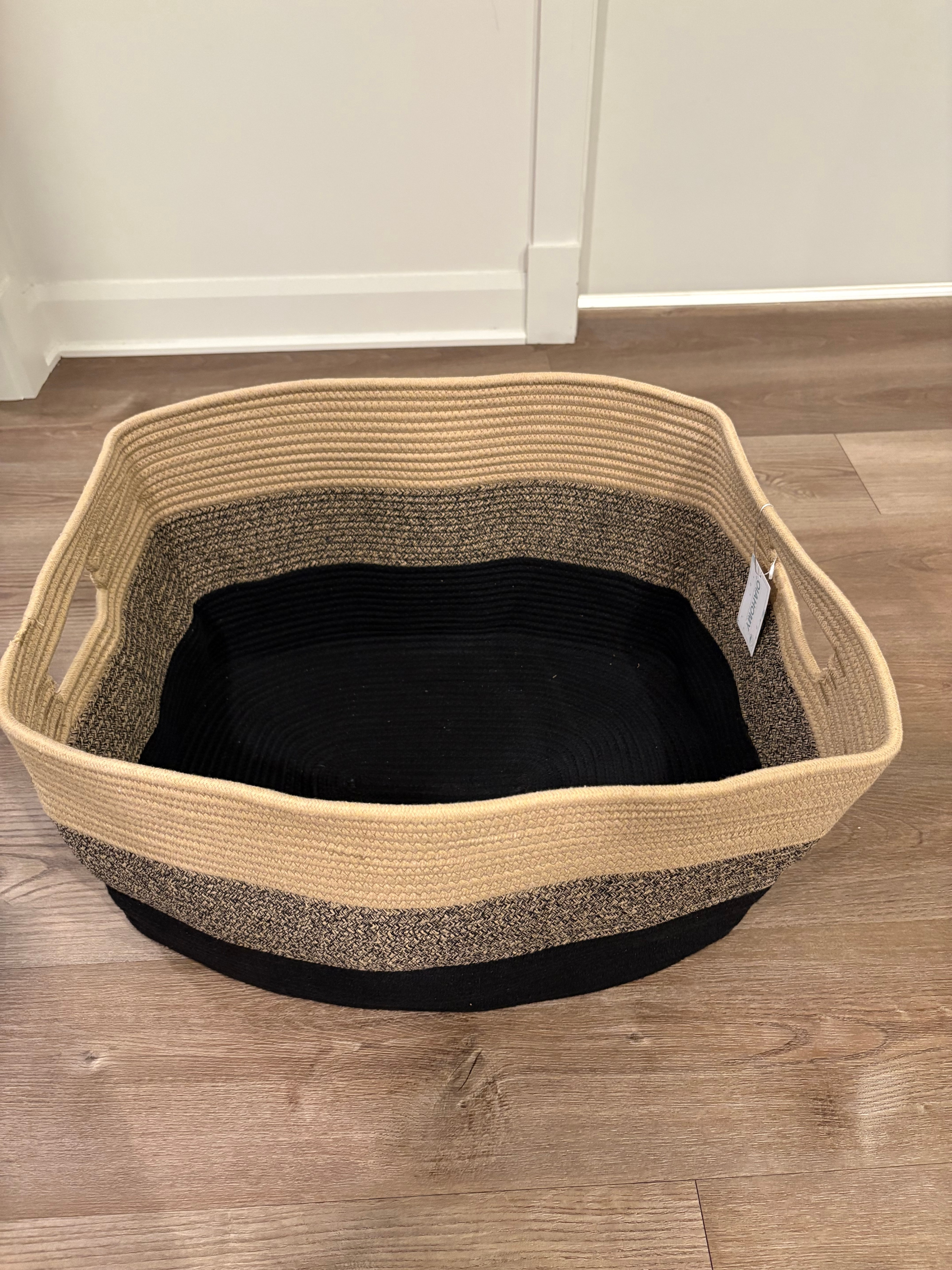 75L Large Woven Rope Storage Basket – Blanket & Laundry Basket - photo 3