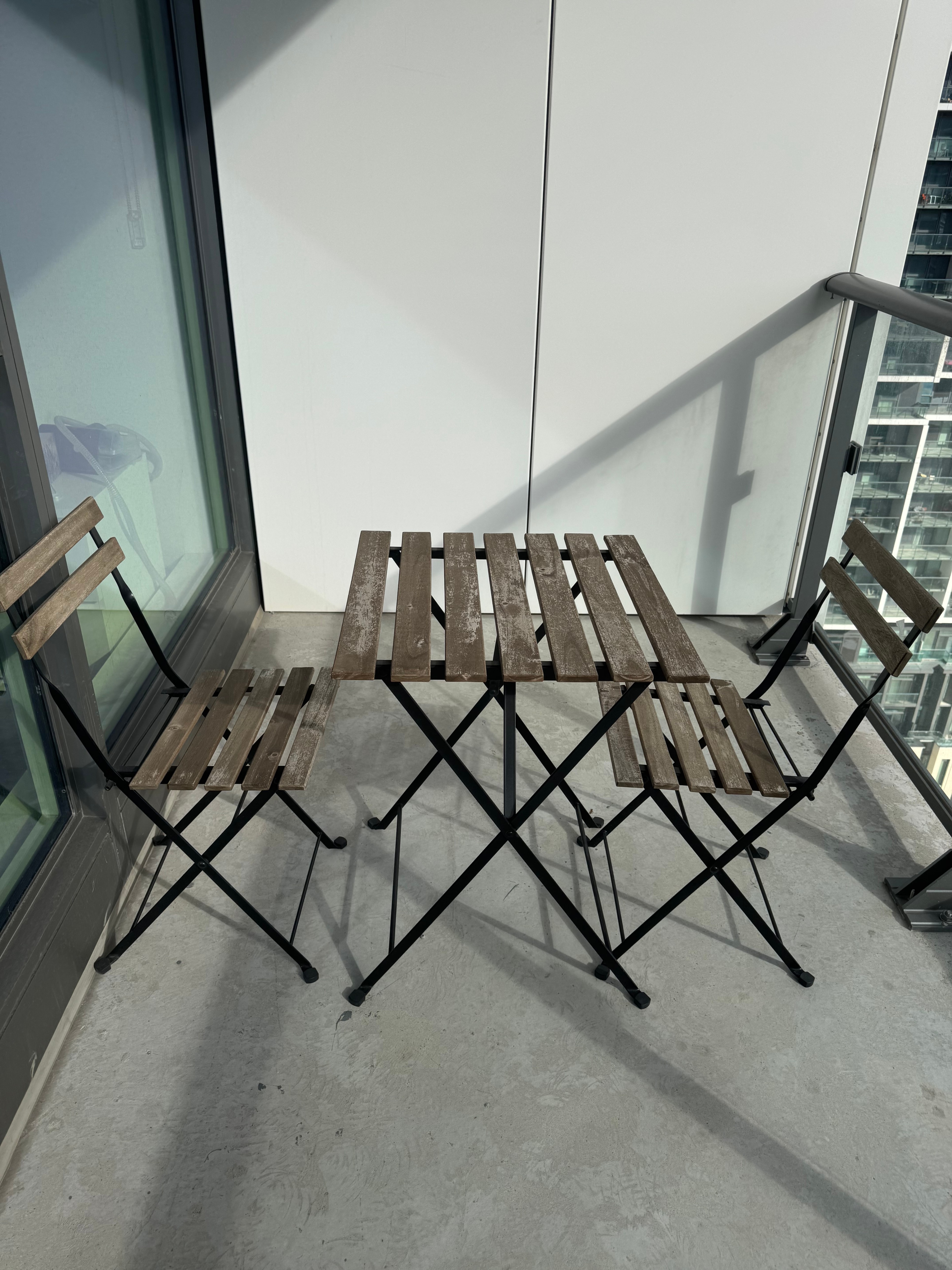 IKEA TÄRNÖ Folding Patio Set — Table + 2 Chairs