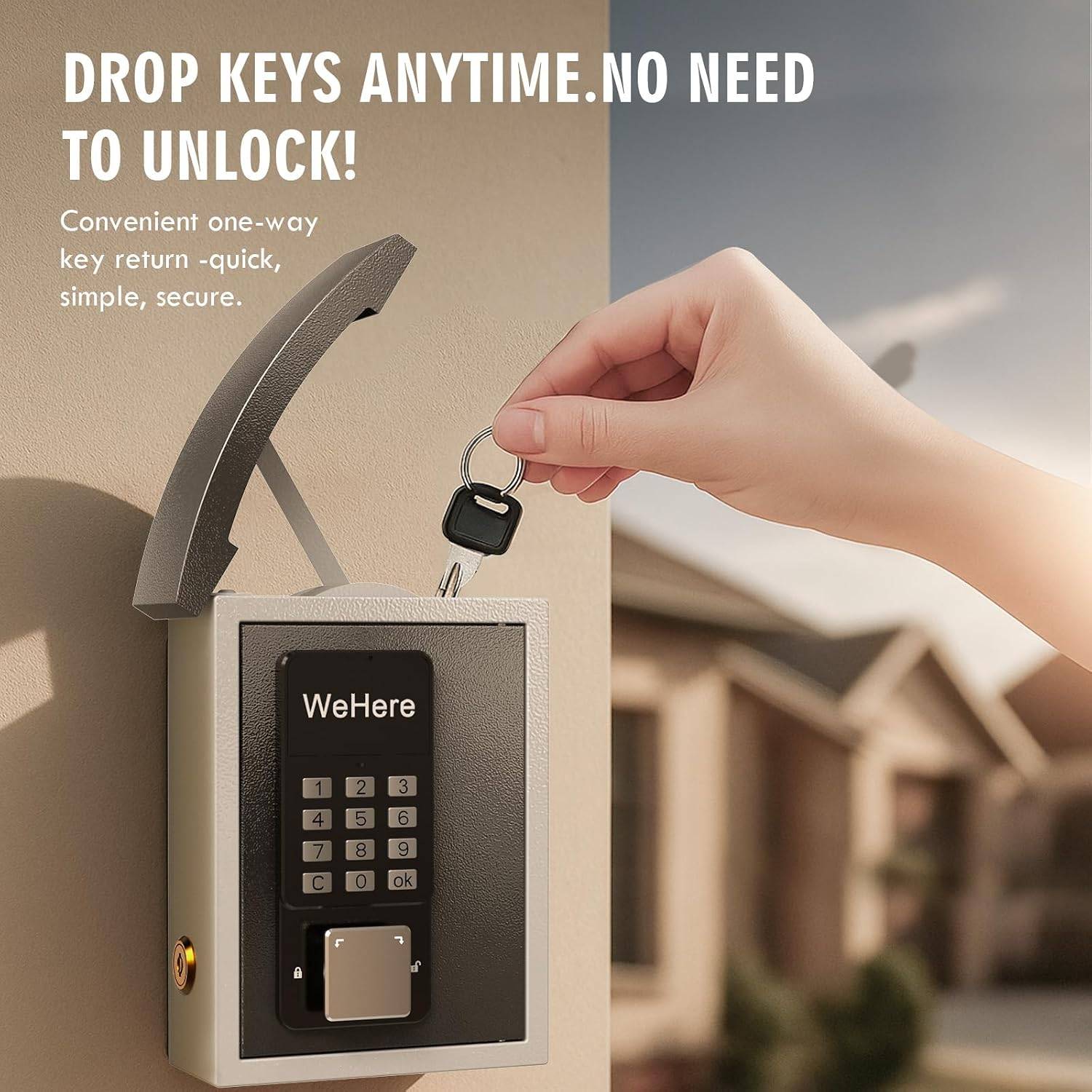 Smart Digital Lockbox with Key Drop Slot - photo 4