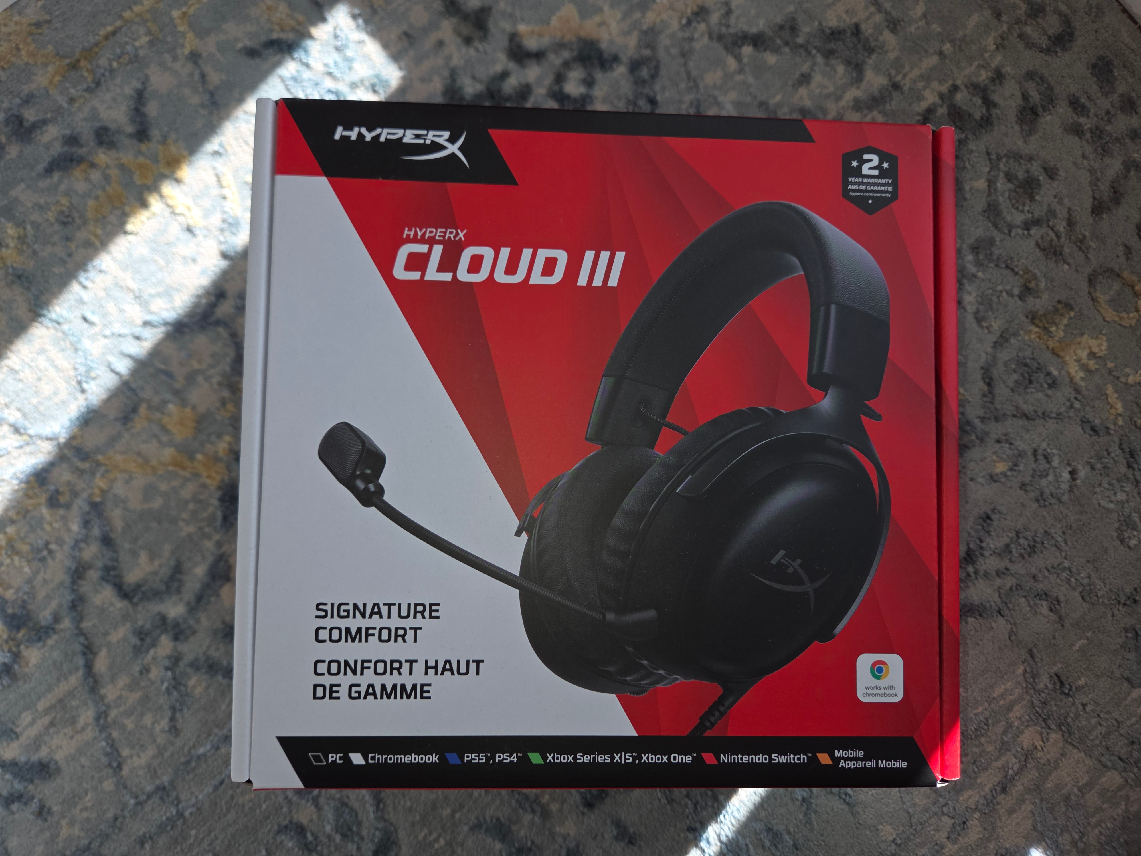 HyperX Cloud III Wired Headset – Black, New Sealed - photo 2