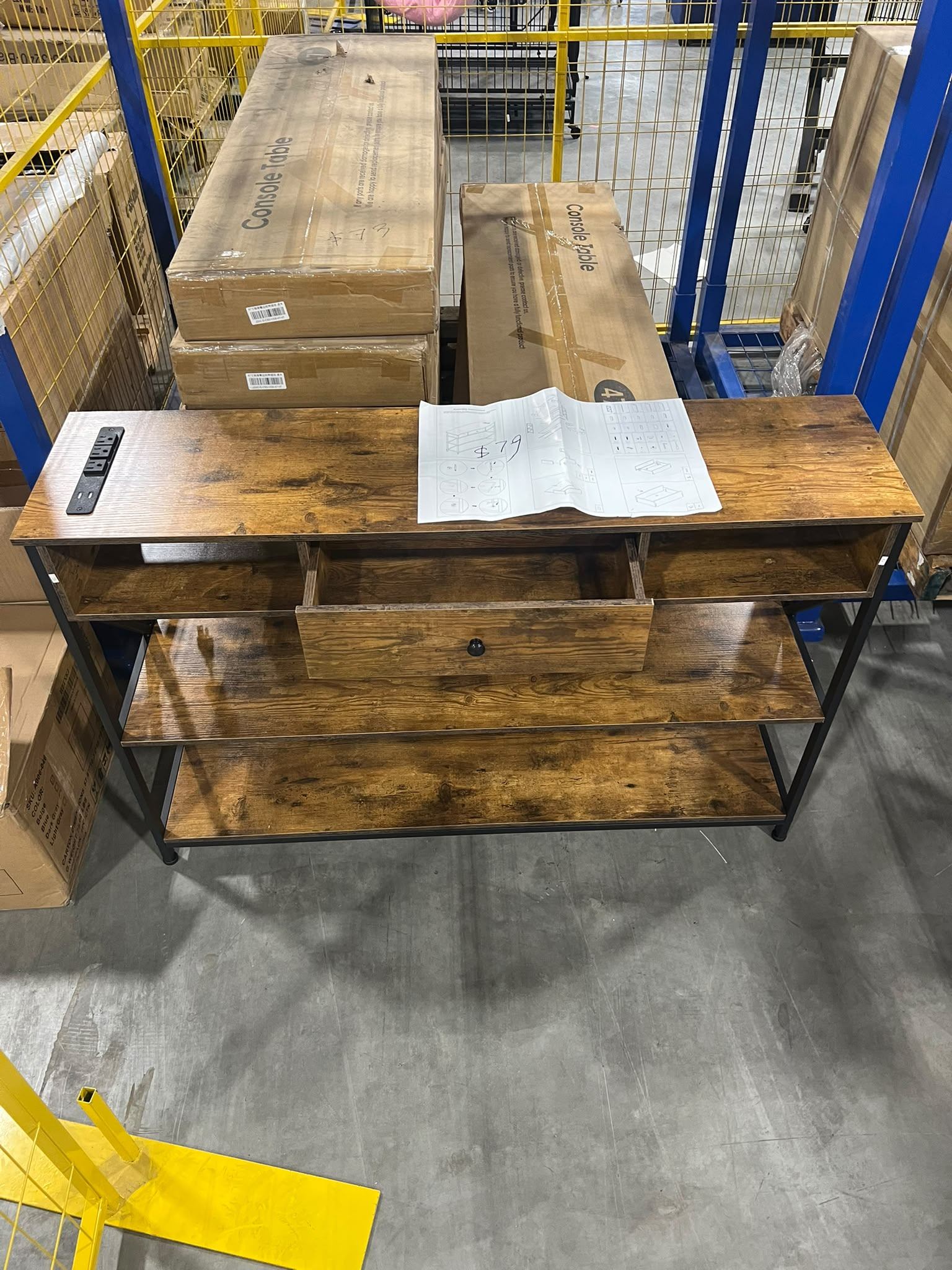 Rustic Console Table $79 🛋️ Brand New – Entryway Table - photo 5