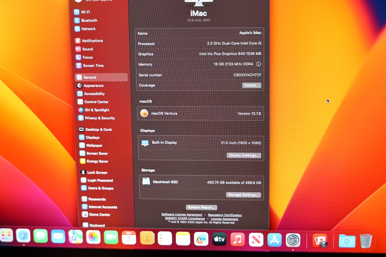 Apple iMac 21.5 (2017) - 500GB SSD, 16GB RAM - photo 2