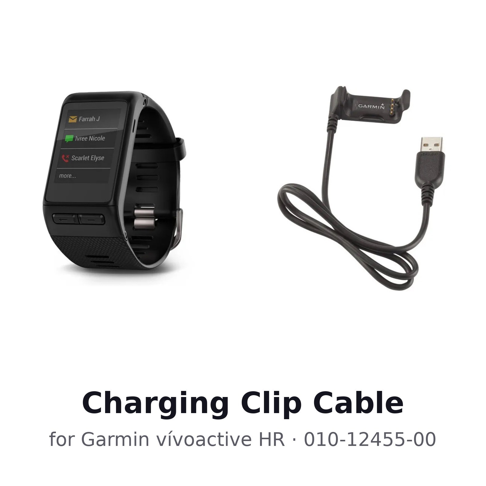 Garmin Charging Clip Cable – for vívoactive HR (010-12455-00)