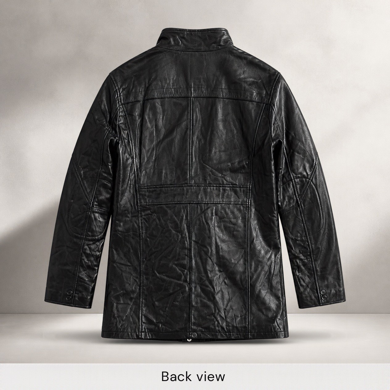 JKT-066 — Men's leather 3/4 car coat — brand new, size L - photo 3