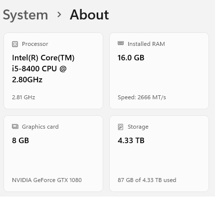 Gaming PC - GTX 1080  i5-8400 16GB WiFi 6 Bluetooth 5.4 - photo 4