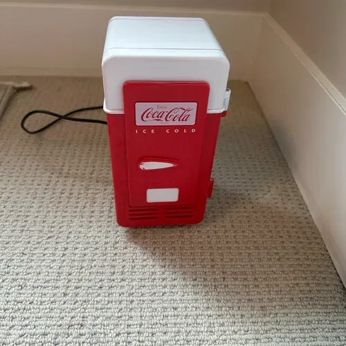 Coca-Cola Mini Fridge chargeable for travel
