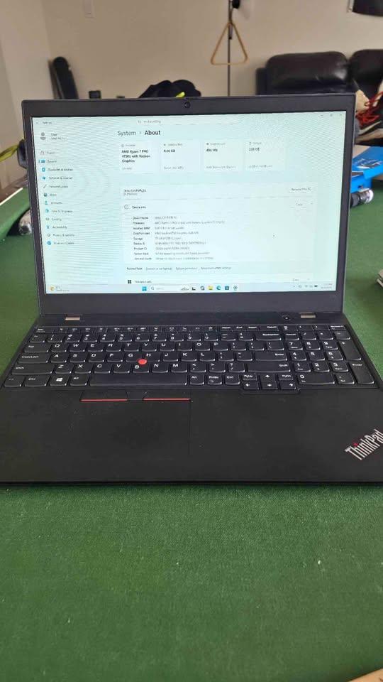 Lenovo ThinkPad L15 – 15.6" FHD, Ryzen 7 4750U, 8GB, 256GB SSD