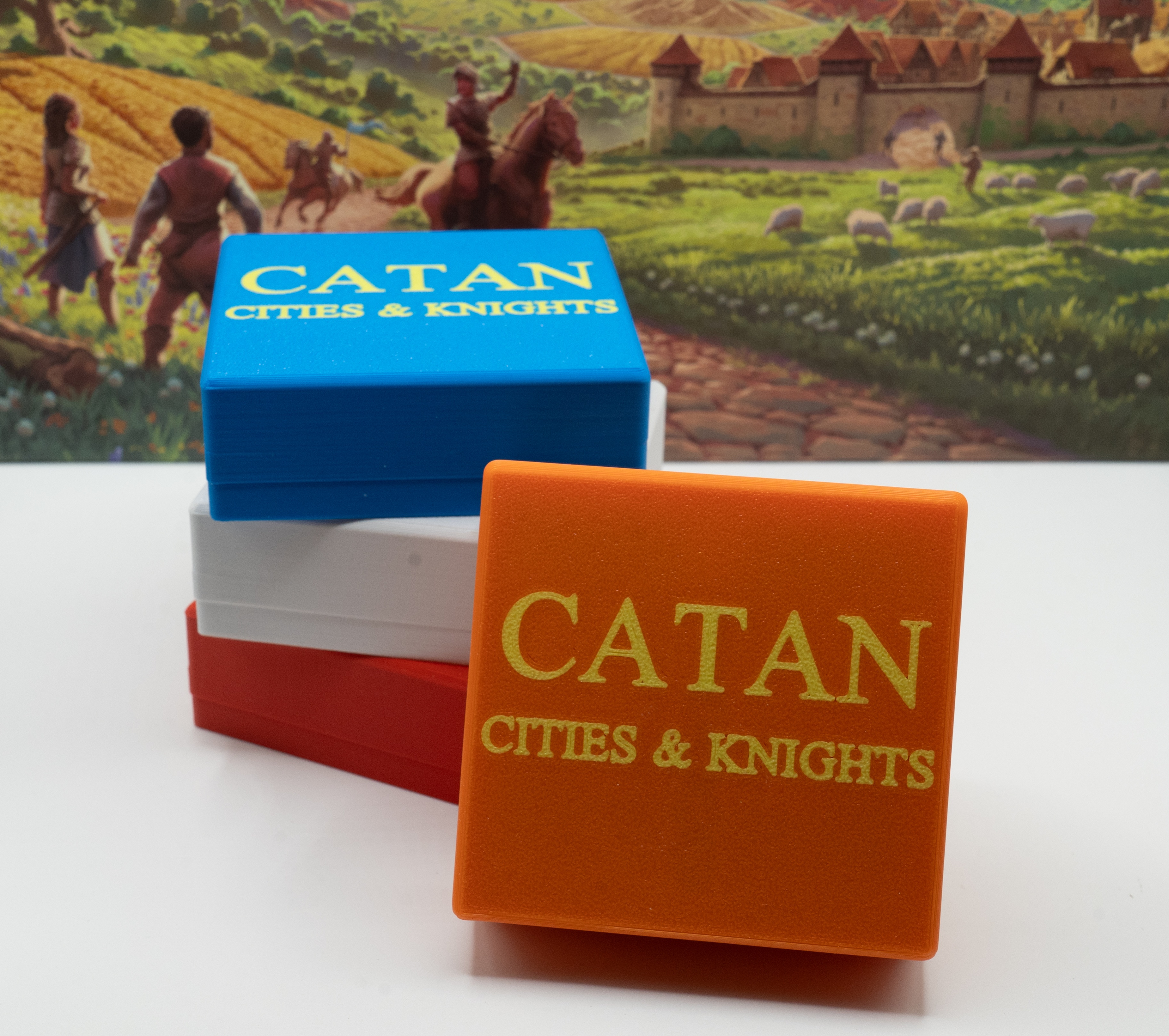 Catan Cities & Knights player piece boxes