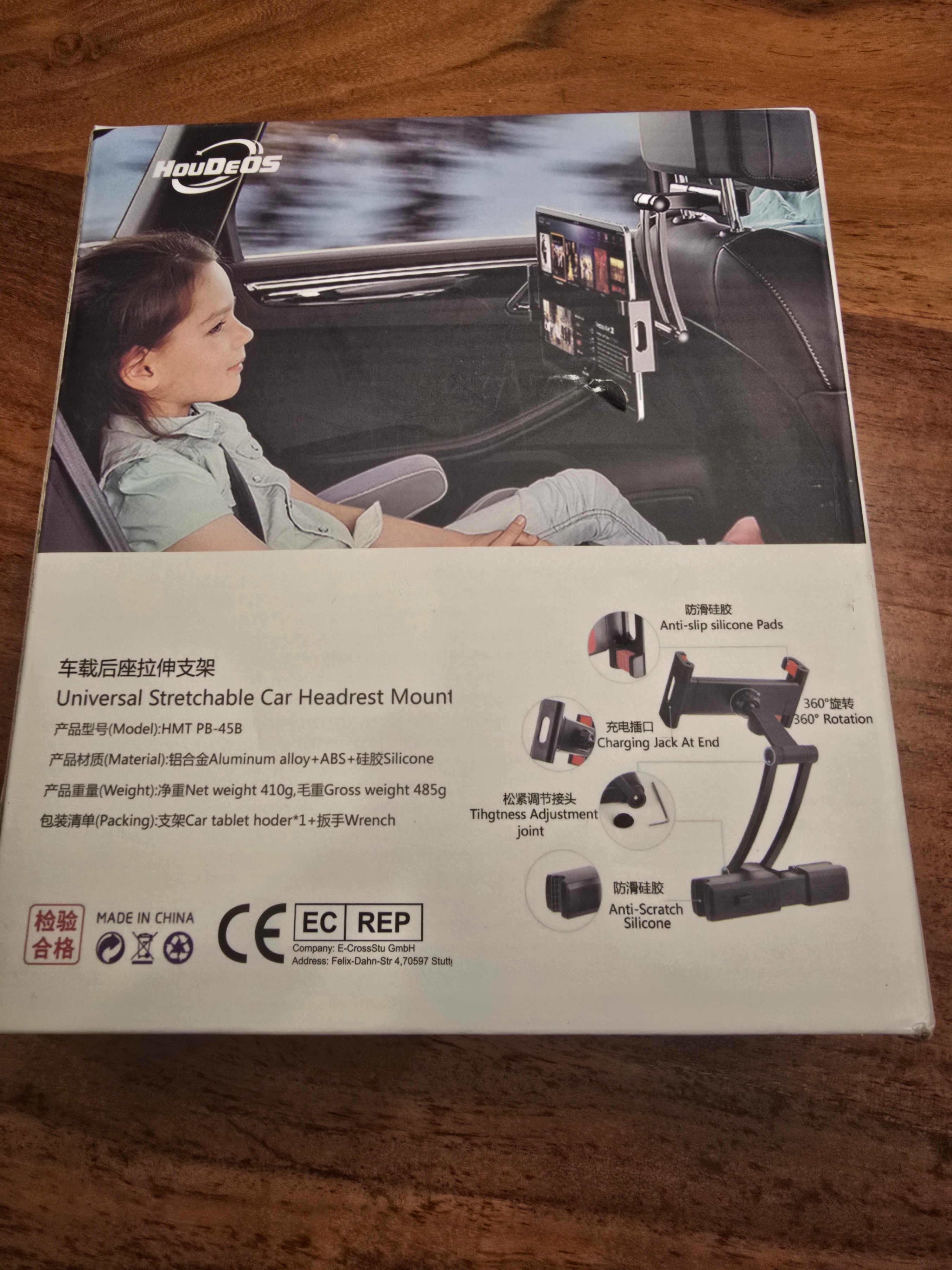 Car Headrest iPad / Tablet Holder – 360° Adjustable