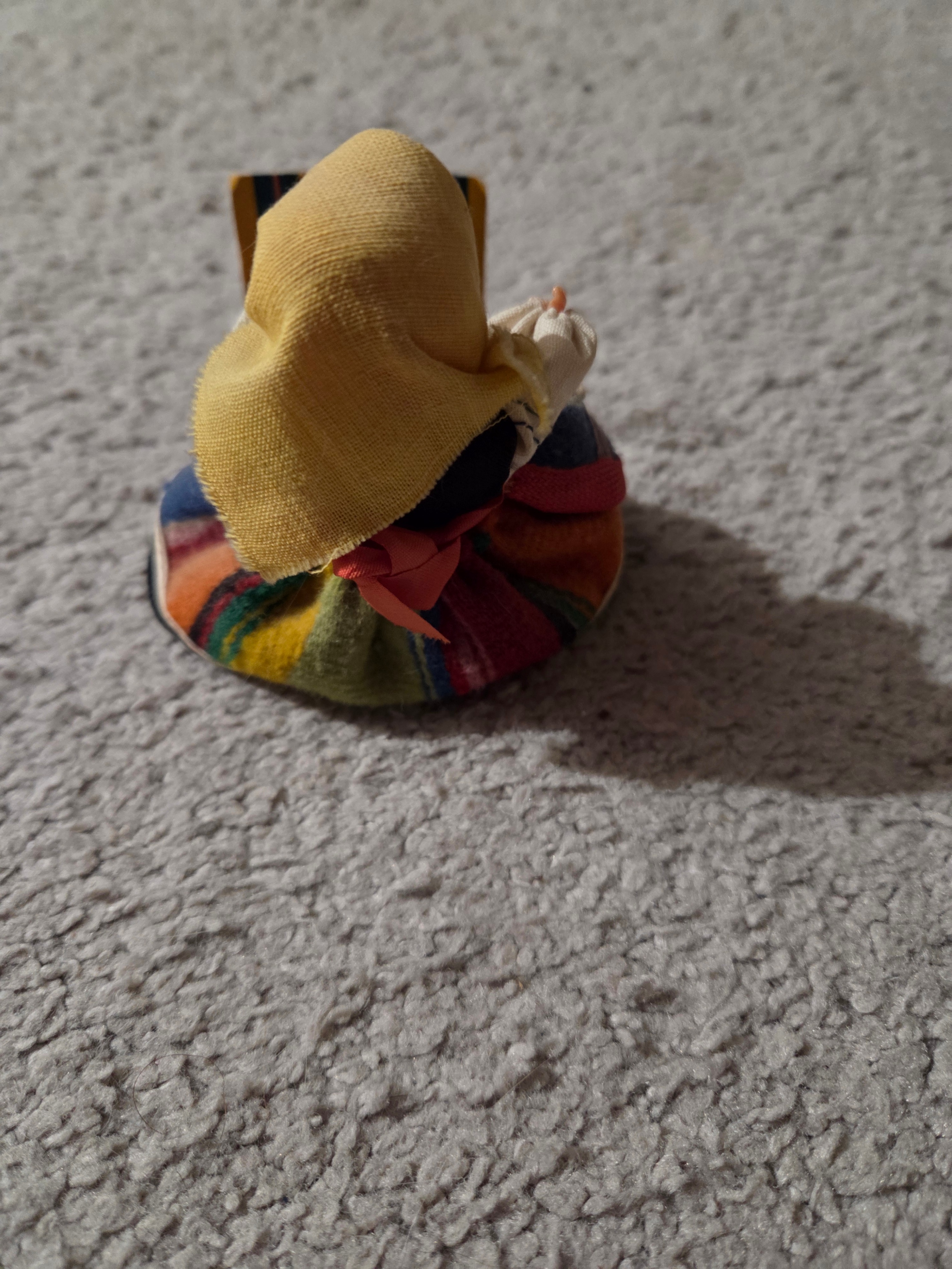 Vintage 1991 Polish Łowicz Folk Doll, Handmade Cepelia, 3" H - photo 2