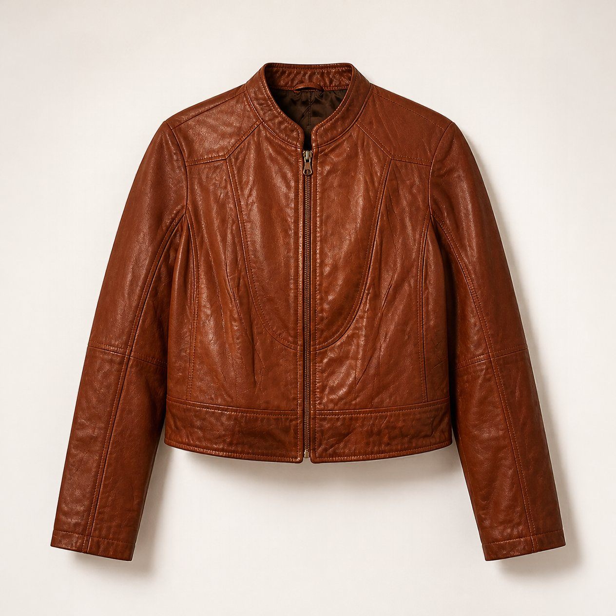 JKT-060 — Women's Amy leather moto jacket — brand new, size XL - photo 2