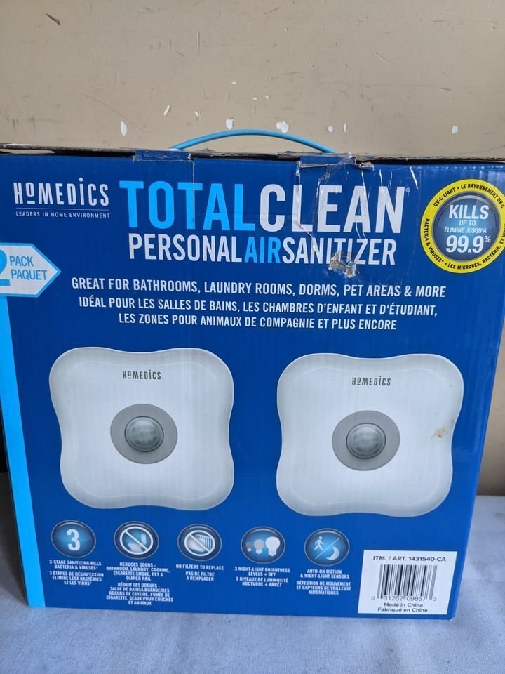 Personal UV Air Sanitizer, reduces bacteria, motion light - photo 4