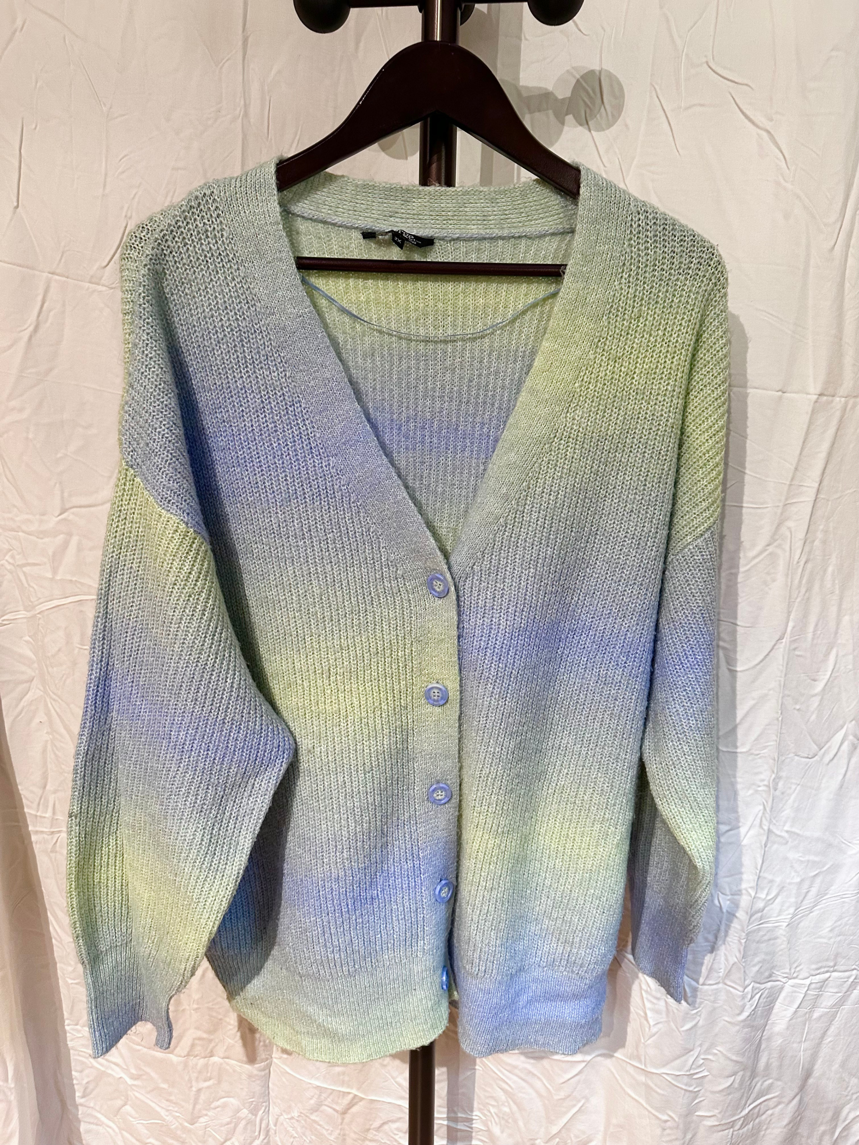 Gradient Knitted Cardigan (2XL)