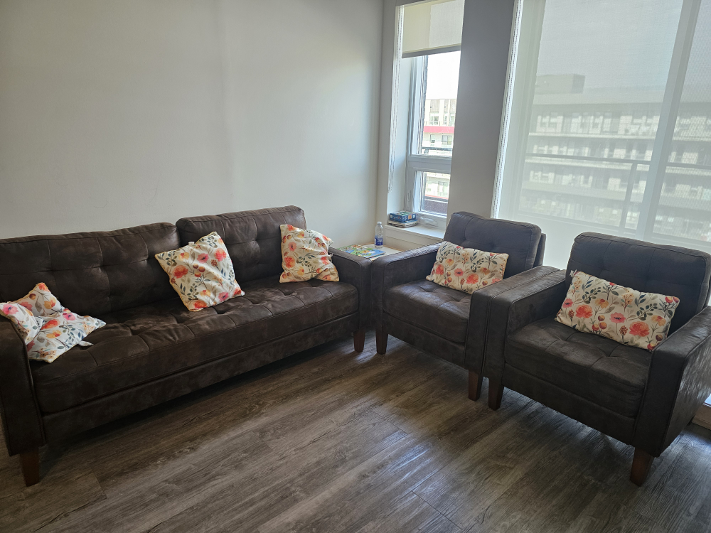 3-piece Faux leather living room set - photo 3
