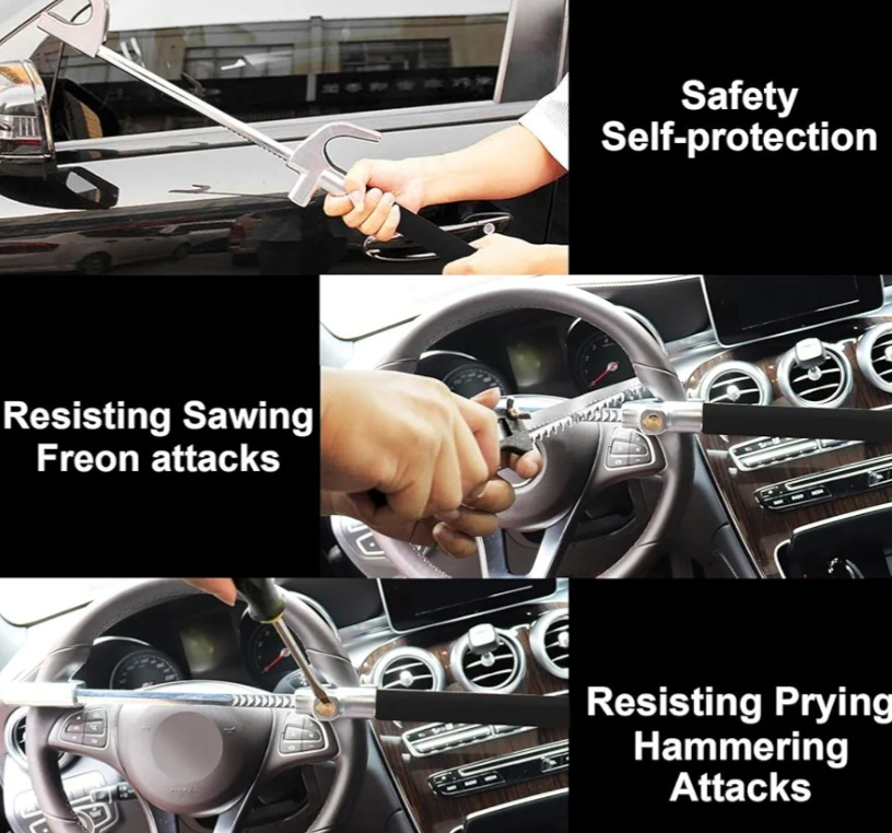 Teviaphee Car Steering Wheel Lock Anti-theft Device - photo 3