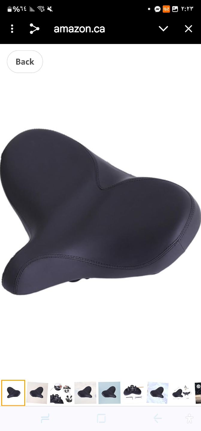 Comfortable Bicycle Seat with Shock Absorption