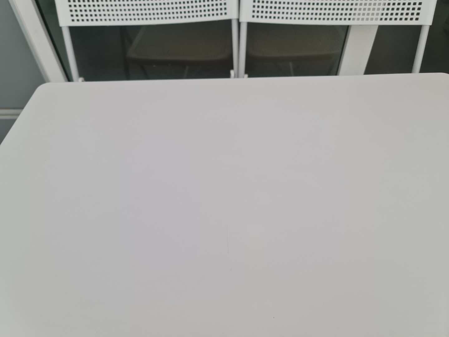 White outdoor table and Chairs from IKEA. - photo 2