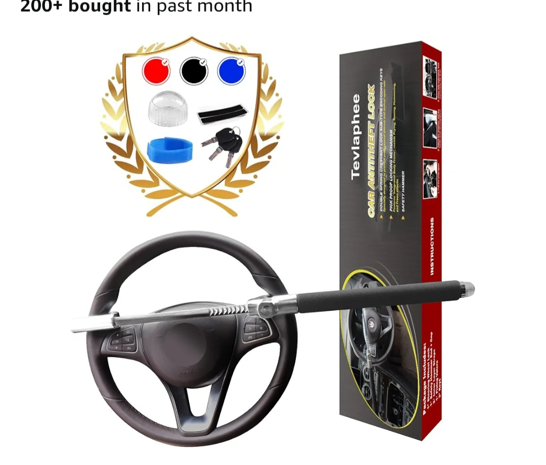 Teviaphee Car Steering Wheel Lock Anti-theft Device