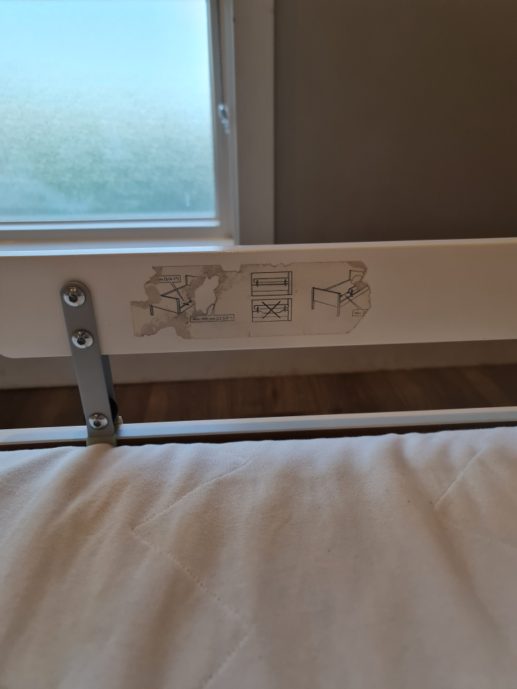 IKEA White Toddler Bed frame with Mattress - photo 5
