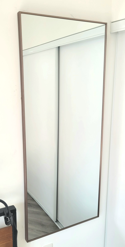 Full Length Mirror with Bronze Frame