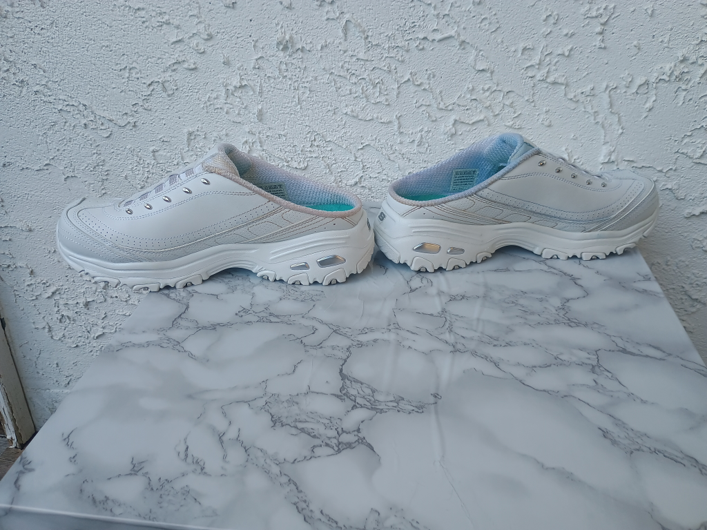 Skechers D'Lites White Leather Shoes US 9.5 - photo 5