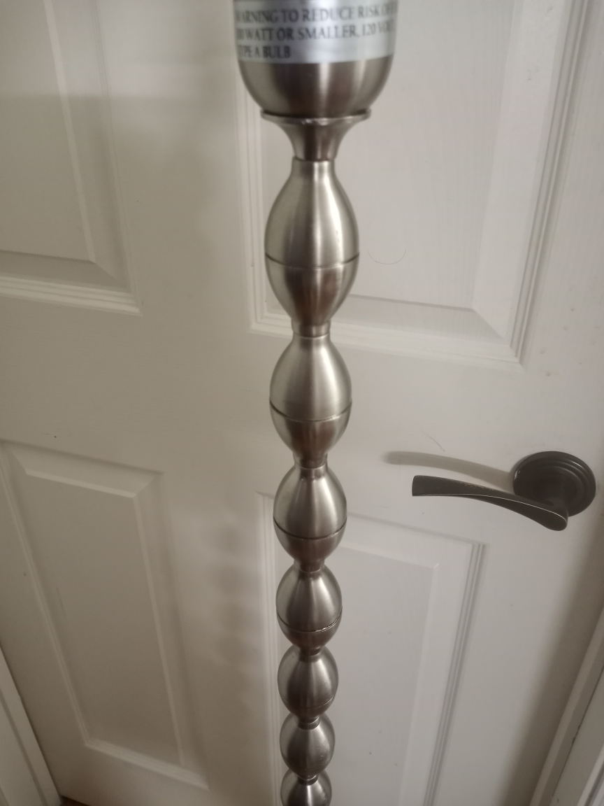 Silver Metal Floor Lamp - photo 2
