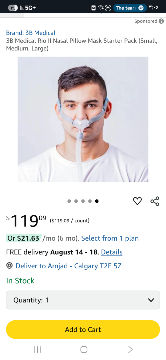 3B Medical Rio II Nasal Pillow Mask (S, M, L) - photo 2