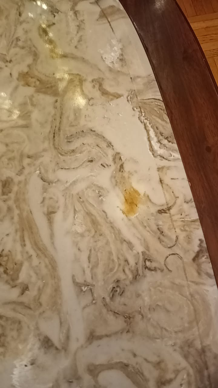 Oval Coffee Table with Marble Top - photo 3