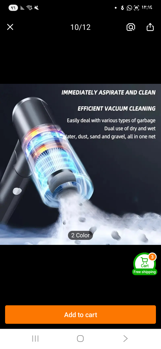 Cordless Handheld Car Vacuum Cleaner, Portable - photo 3