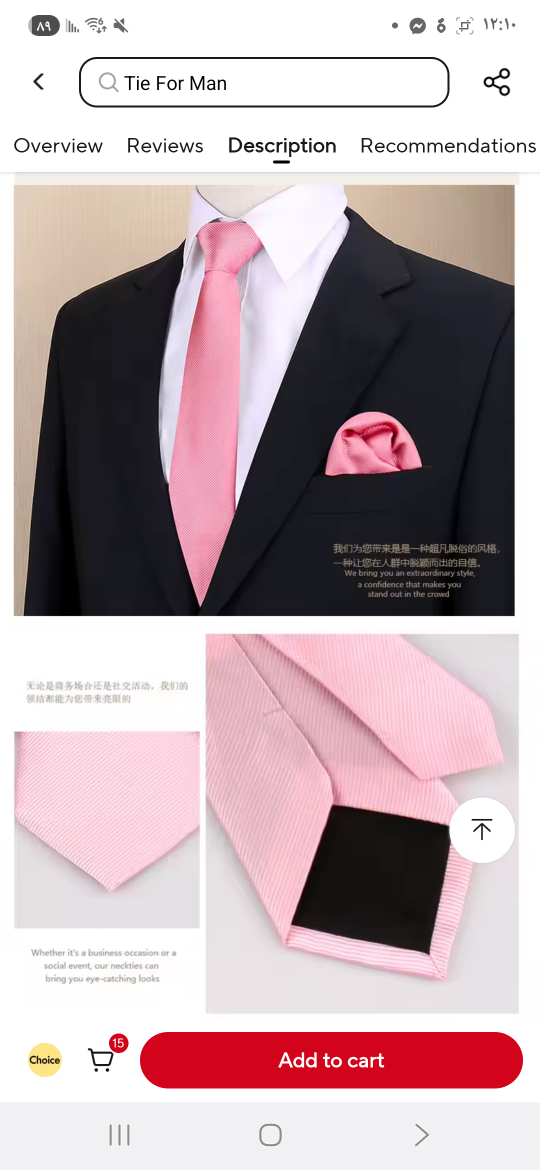 Pink Tie, Pocket Square, Cufflinks & Tie Clip Set - New - photo 5