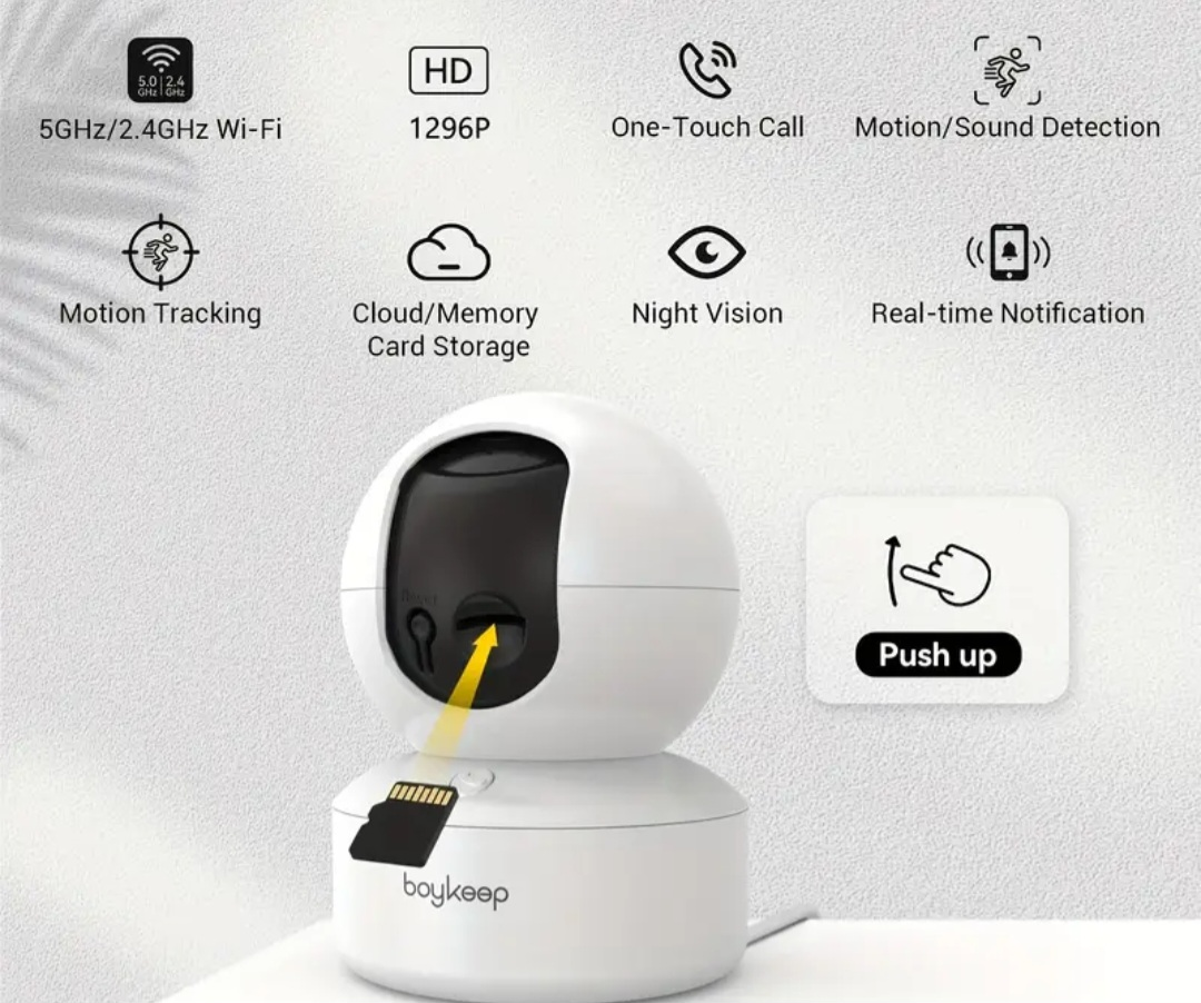 Boykeep Security Camera - Motion Detection, Night Vision - photo 3