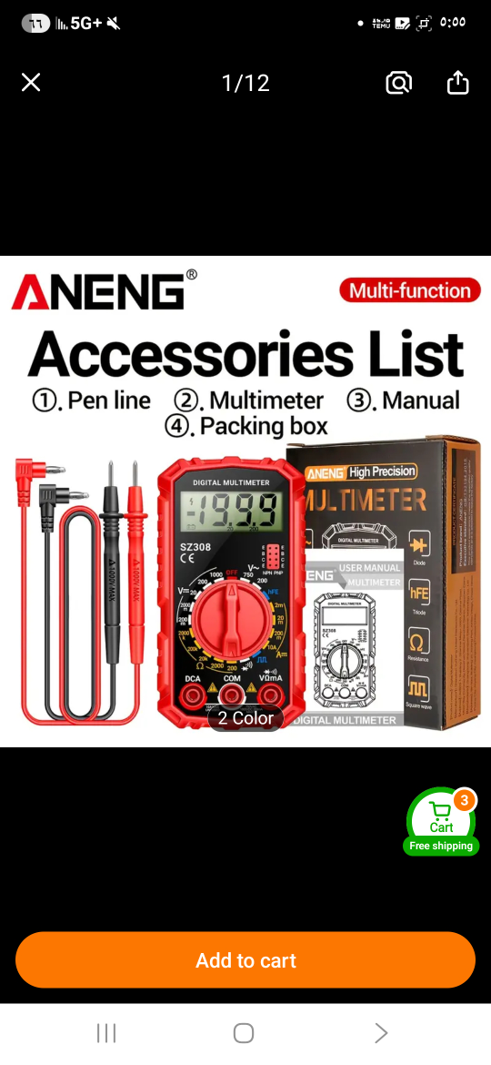 ANENG SZ308 Digital Multimeter