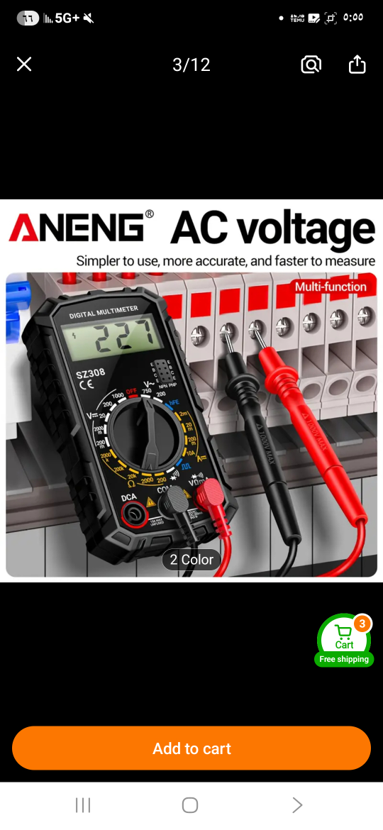 ANENG SZ308 Digital Multimeter - photo 5