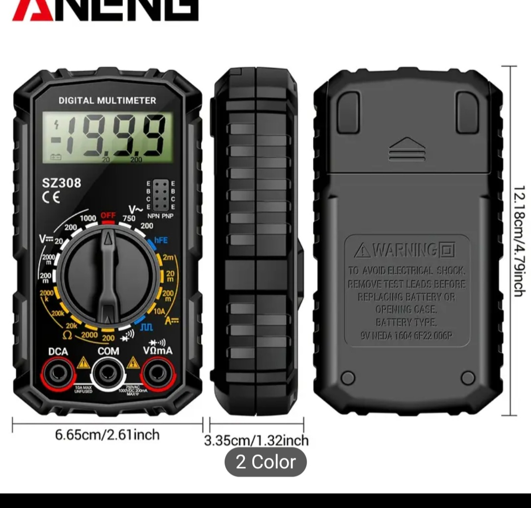 ANENG SZ308 Digital Multimeter - Like New! - photo 2