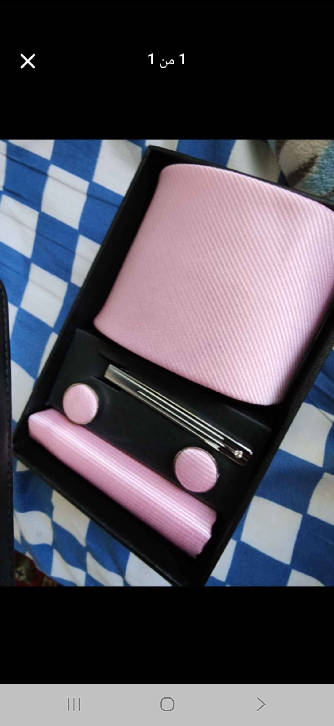 Pink Tie & Pocket Square Set - New in Box!