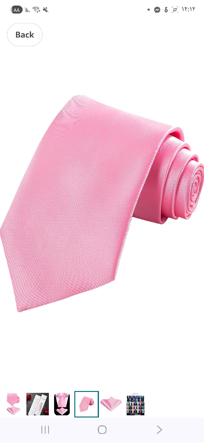 Pink Tie & Pocket Square Set - New in Box! - photo 3