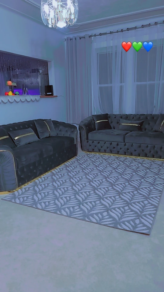 Gray Velvet Sofa Set - photo 2