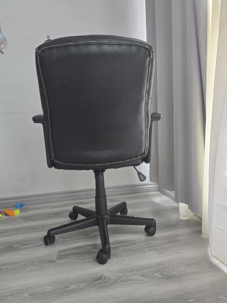 Very Comfortable Black Leather Office Chair - photo 2