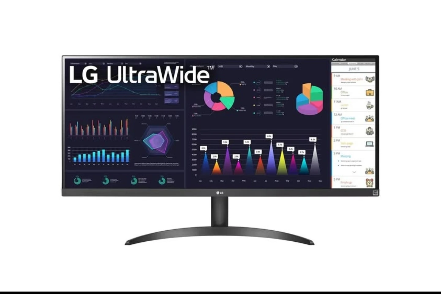 LG 34WQ500-B 34" UltraWide Monitor - Like New! - photo 2